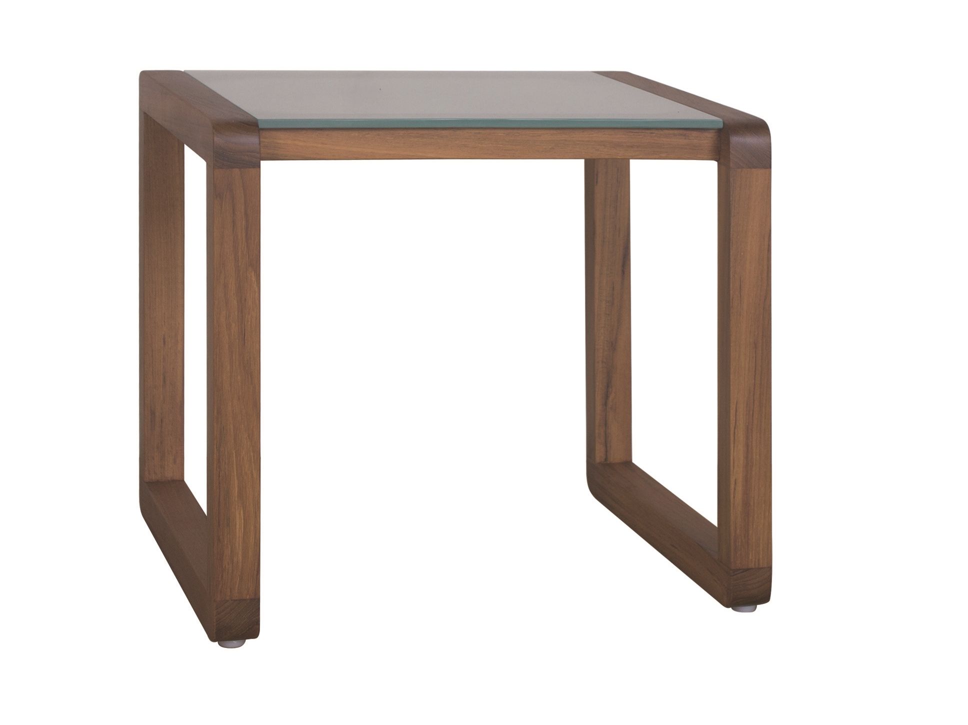 Квадратный садовый столик из дерева и стекла Il Giardino di Legno ARCH-00058315