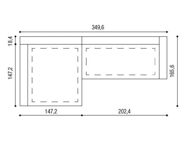 Модульный диван с полуостровом Lago Air ARCH-00009738 - Вид №2