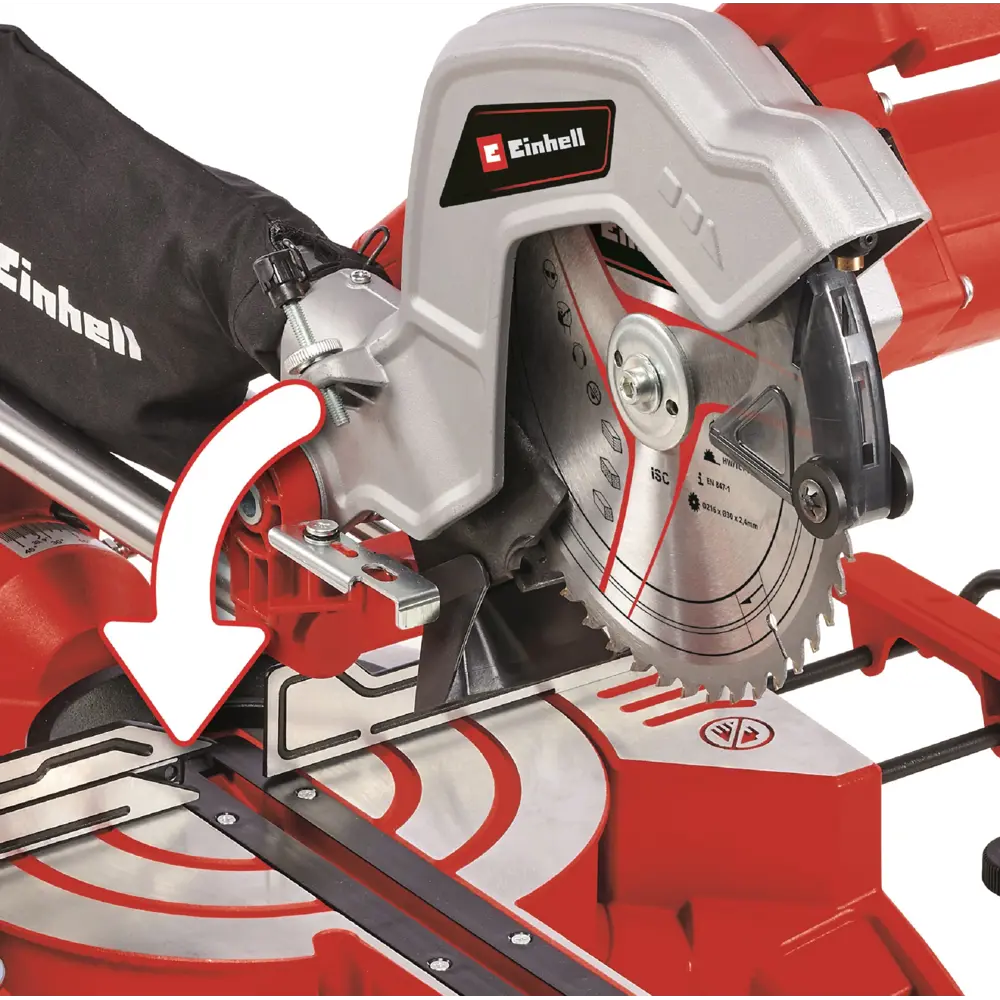 Торцовочная пила Einhell TC-SM 216 с протяжкой и лазером 84372271 STLM-1567942 - Вид №1