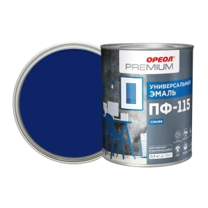 Эмаль Ореол Premium ПФ-115 глянцевая цвет синий 0.9 кг 82210115 STLM-2003251