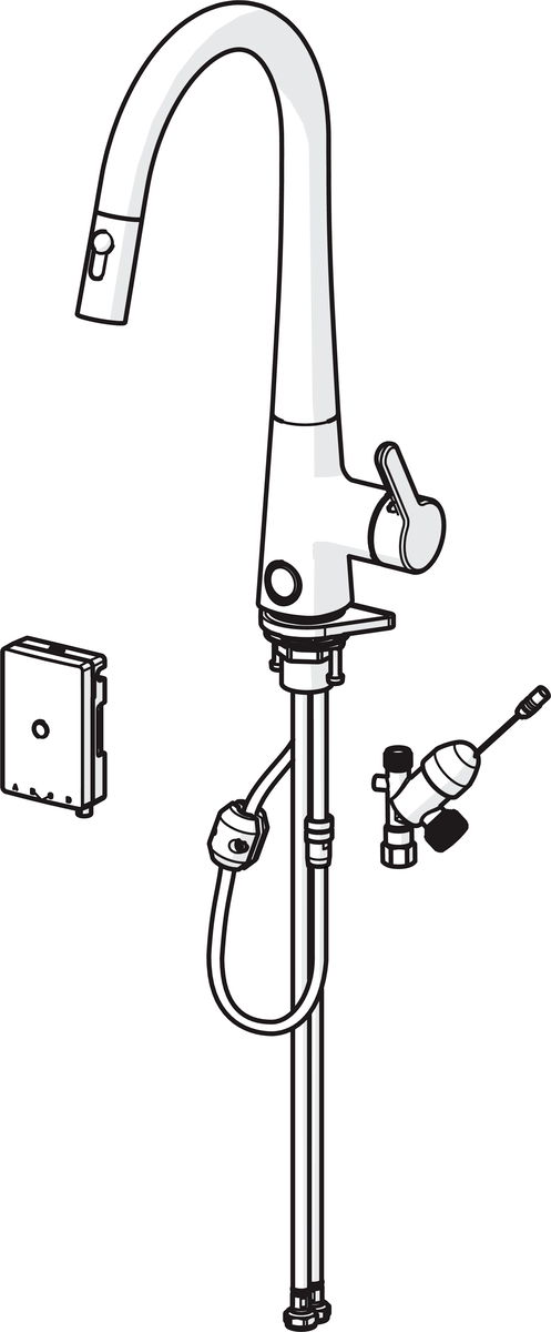 Oras 3031F Смеситель для кухни с клапаном, 3 V 3031F Inspera Хром  - Вид №4
