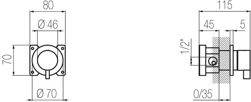 Radomonte 3-ходовой переключатель из нержавеющей стали Toox Txq11 - Вид №1