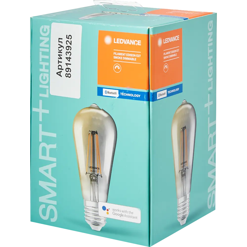 Лампа умная светодиодная Osram Smart Plus E27 220-240 В 6 Вт эдисон тонированная 540 лм, теплый белый свет LEDVANCE STLM-2092828 - Вид №3