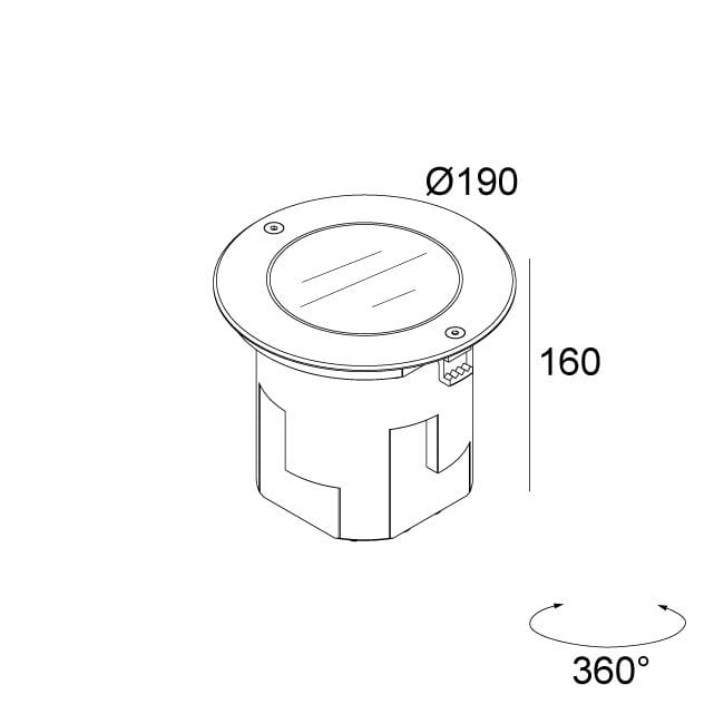 Напольная алюминиевая светодиодная напольная карта Deltalight Logic ARCH-00063389 - Вид №2