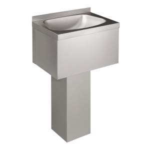 93570 Нержавеющий самонесущий облицованный умывальник к стене SANELA