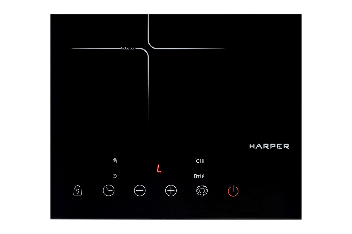 5351530 Плита компактная электрическая HARPER HIC-201 черный STDN-0110247 - Вид №3