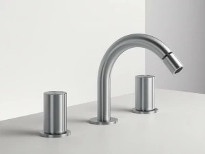 ZAZZERI Смеситель для биде, столешница из нержавеющей стали, на 3 отверстия Z316