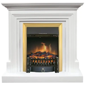 Каминокомплект Royal Flame Bradford STD Fobos FX Brass 1.5 кВт цвет белый