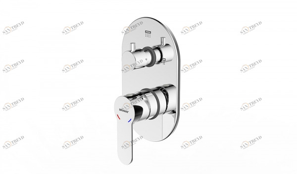 Смеситель встраиваемый в стену (2-функц.) NEW MOON P69191C-2-RUS bravat