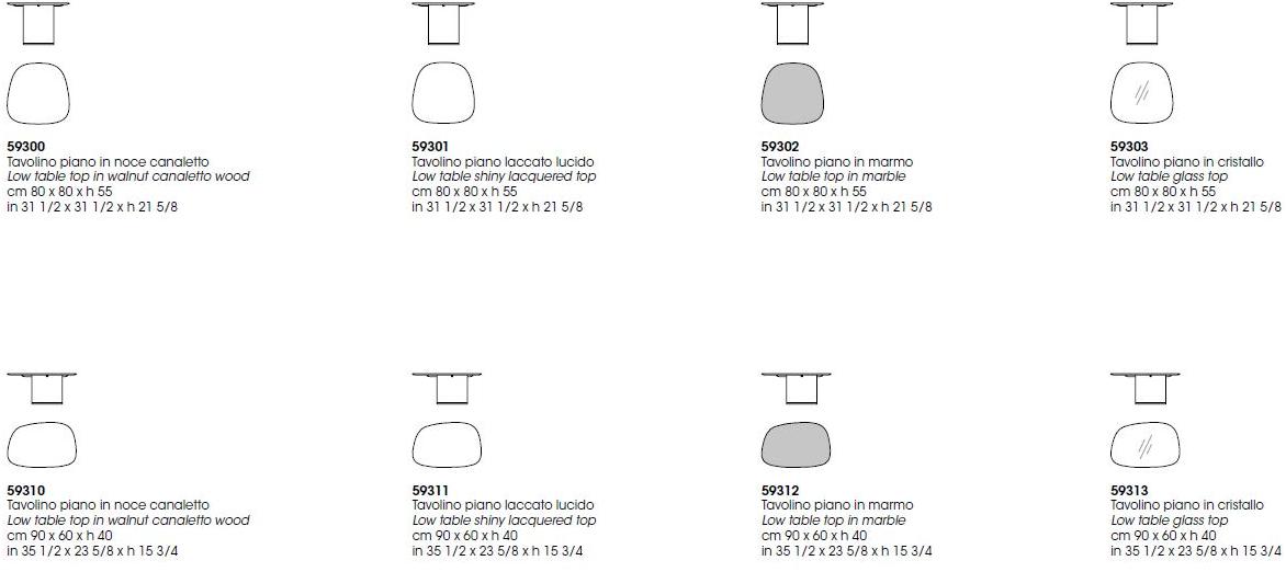 Giorgetti Журнальный столик из мрамора Galet sun-id-1480842 - Вид №4