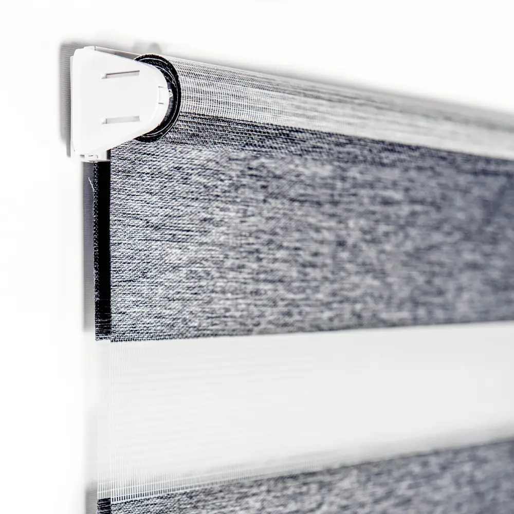 Рулонная штора MIAMOZA день-ночь серый блэкаут 40×160 см 82614500 Д/Н BLACKOUT STLM-0031736 - Вид №1