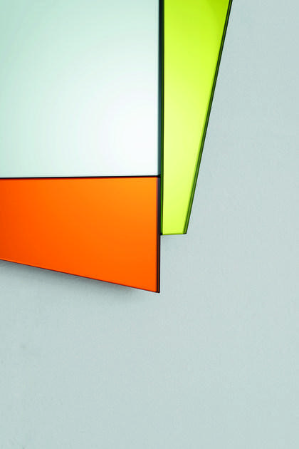 Glas Italia Квадратное настенное зеркало в раме Gli specchi di dioniso Dioniso1  - Вид №1