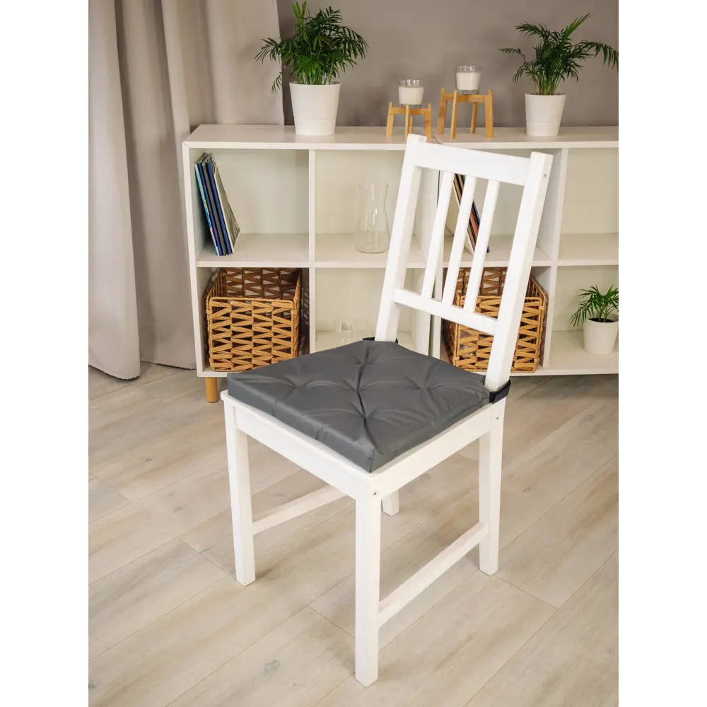 Подушка для стула LINEN WAY 40×40 см стальной 89407763 STLM-1575668 - Вид №3