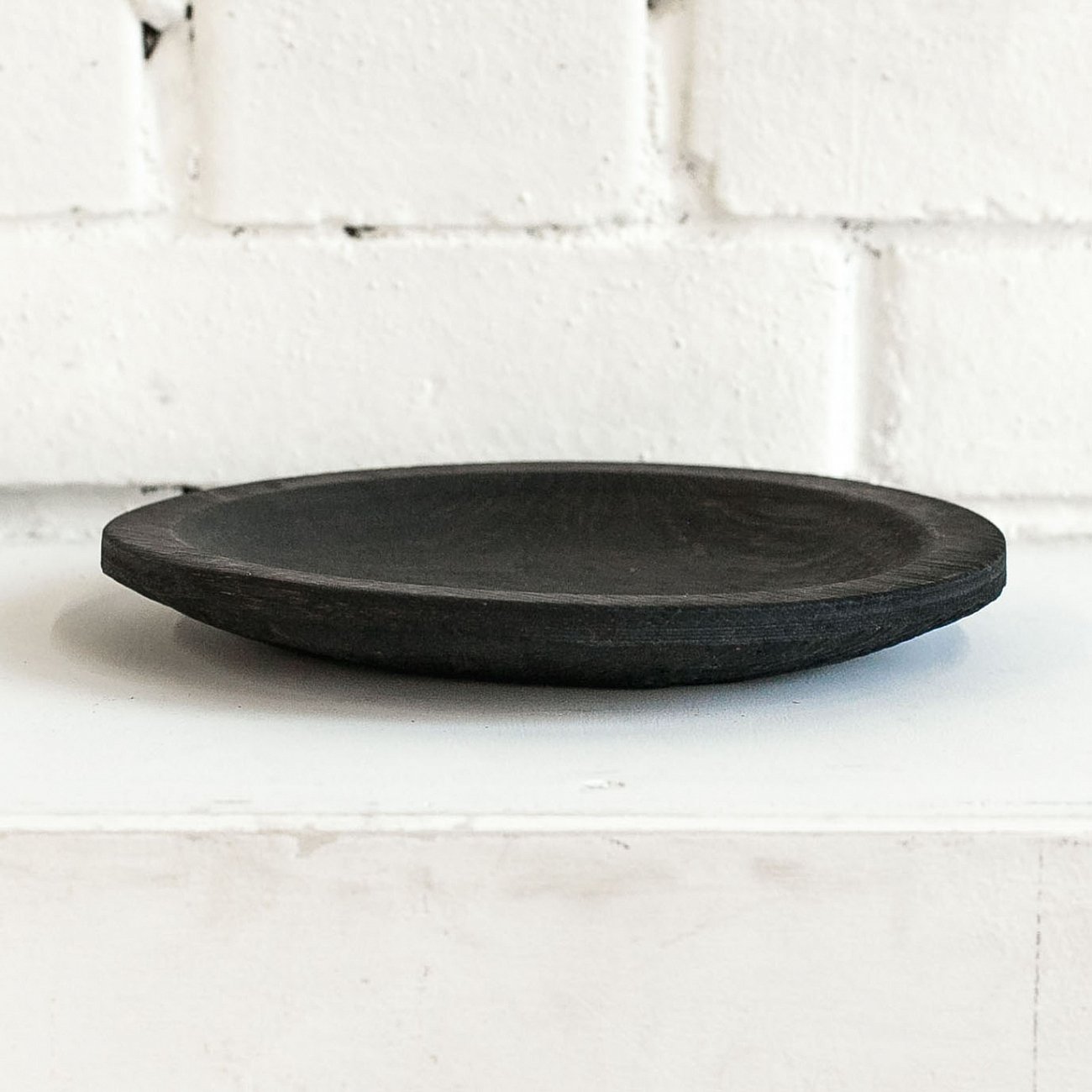 Тарелка "Круг" Чёрный FUGA ECO WOOD 123542 Чёрный  - Вид №1