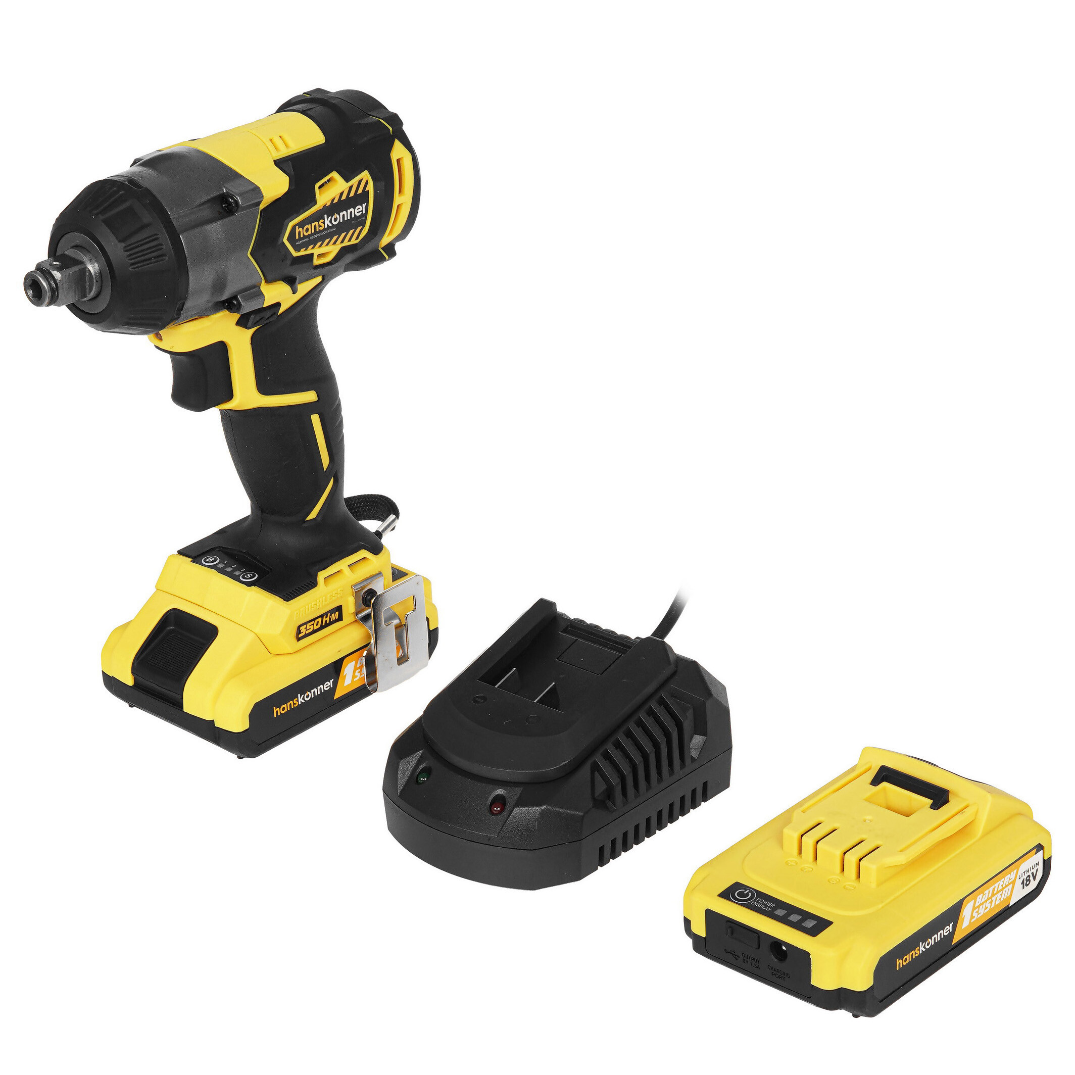 Гайковерт Hanskonner HCD18350S 8157082 STDN-0084392 - Вид №1