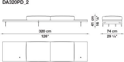 B&B Italia 3-х местный тканевый диван с шезлонгом Dock sun-id-1355318 - Вид №116
