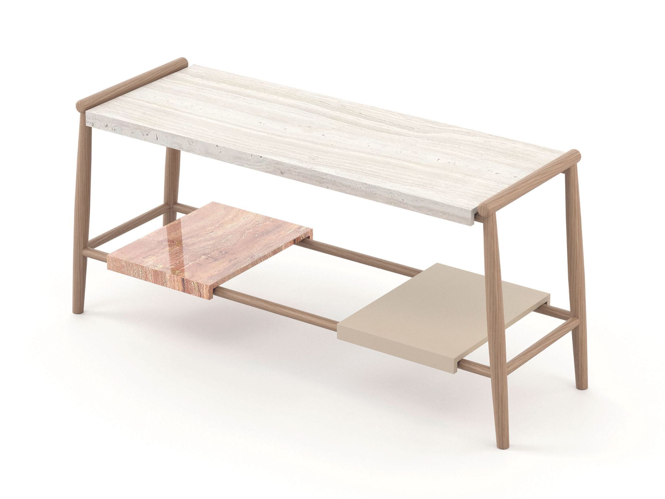 Травертиновый консольный стол Stylish Club Landform ARCH-00148687