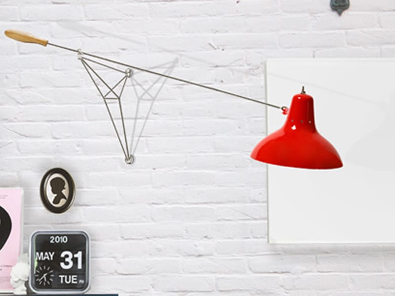 Регулируемая хромированная металлическая настенная лампа Delightfull ARCH-00063061 - Вид №5