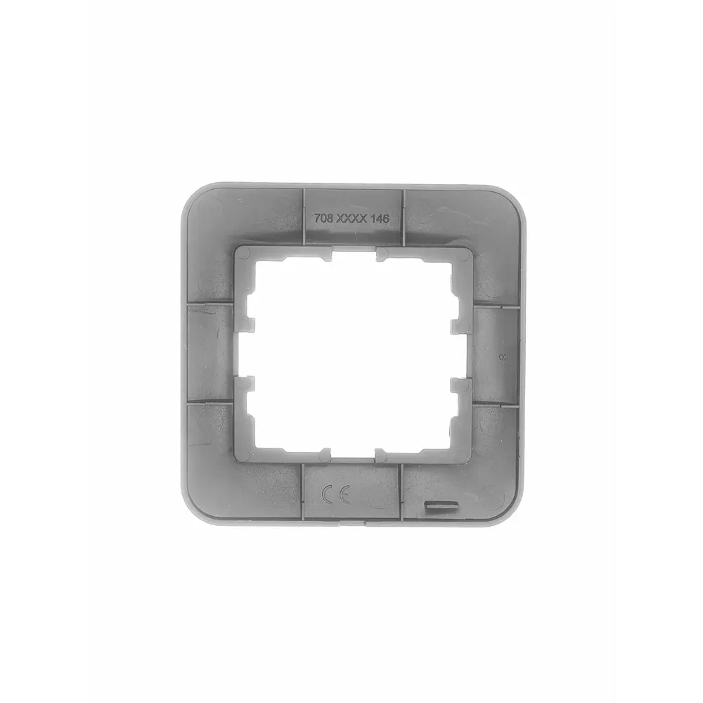 Рамка для розеток и выключателей Lezard Asti 1 пост горизонтальная цвет платина STLM-2109171 - Вид №2