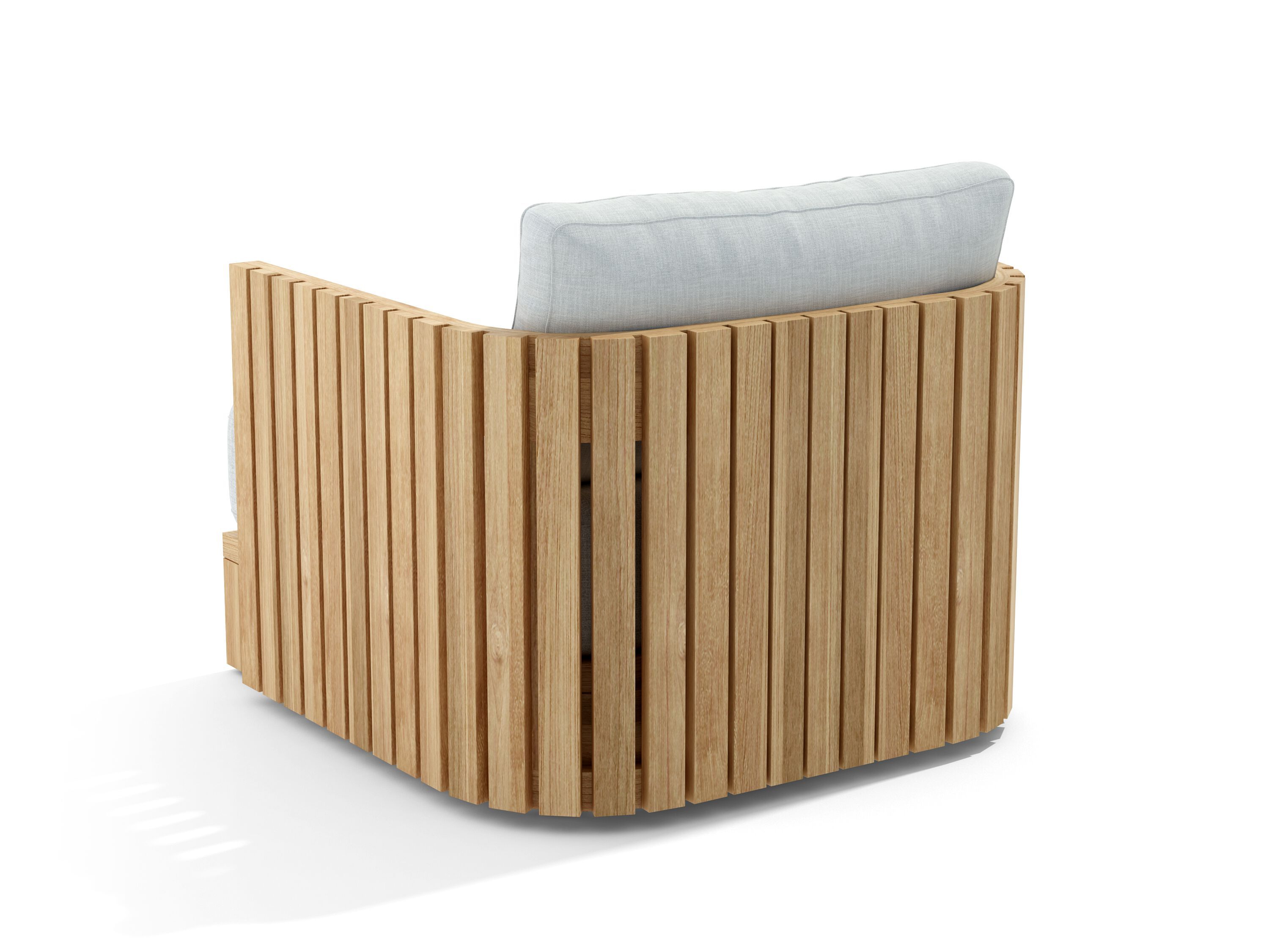 Садовое кресло из тикового дерева с подлокотниками Walters Bay ARCH-00071308 - Вид №2