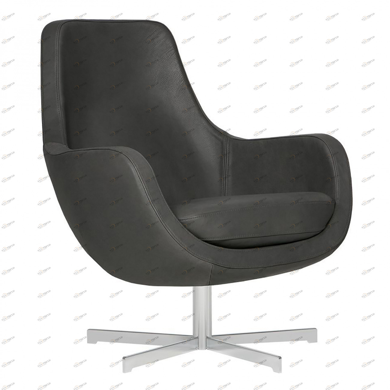 Кресло STEFANI серое SITS STEFANI 192354 Черный 