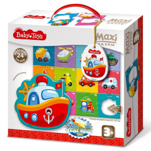 TD02510 BABY Пазлы MAXI "Техника", (24 эл.) Baby Toys