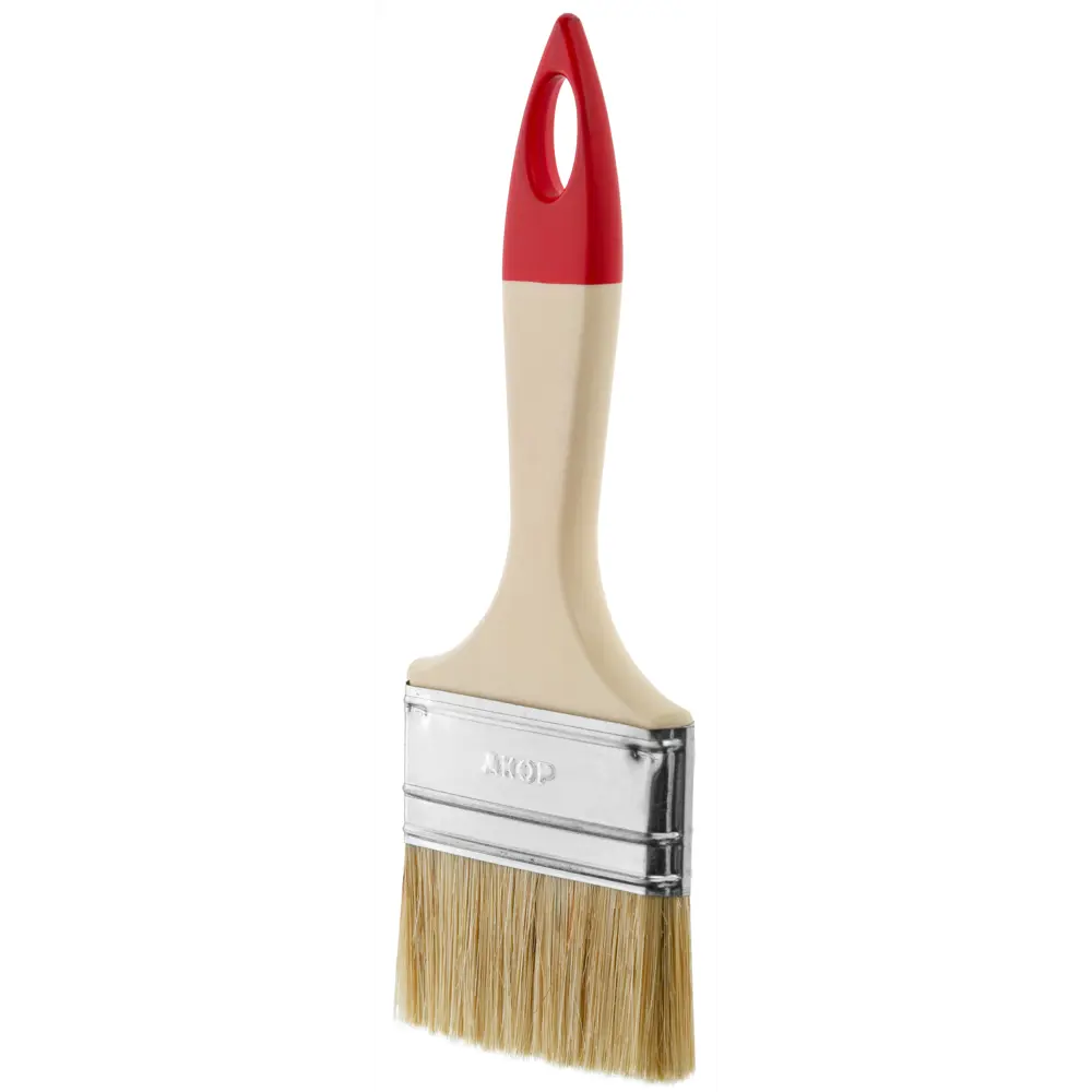 Кисть плоская 70 мм Акор Стандарт Столичная синтетическая щетина STLM-2193316 - Вид №4