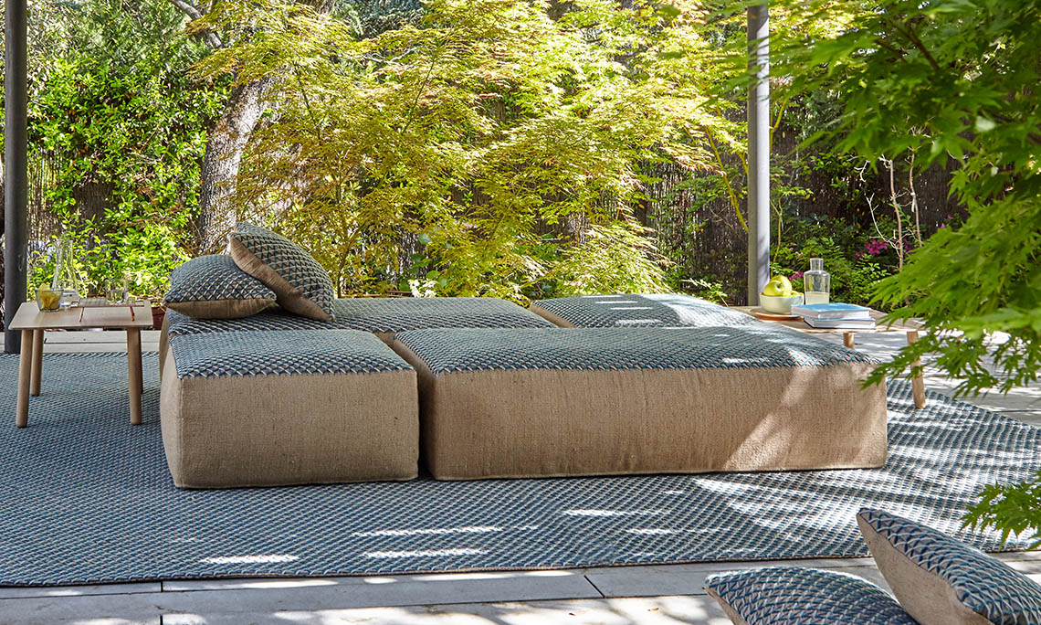 100292 Ковер Blue GAN Raw - Вид №1