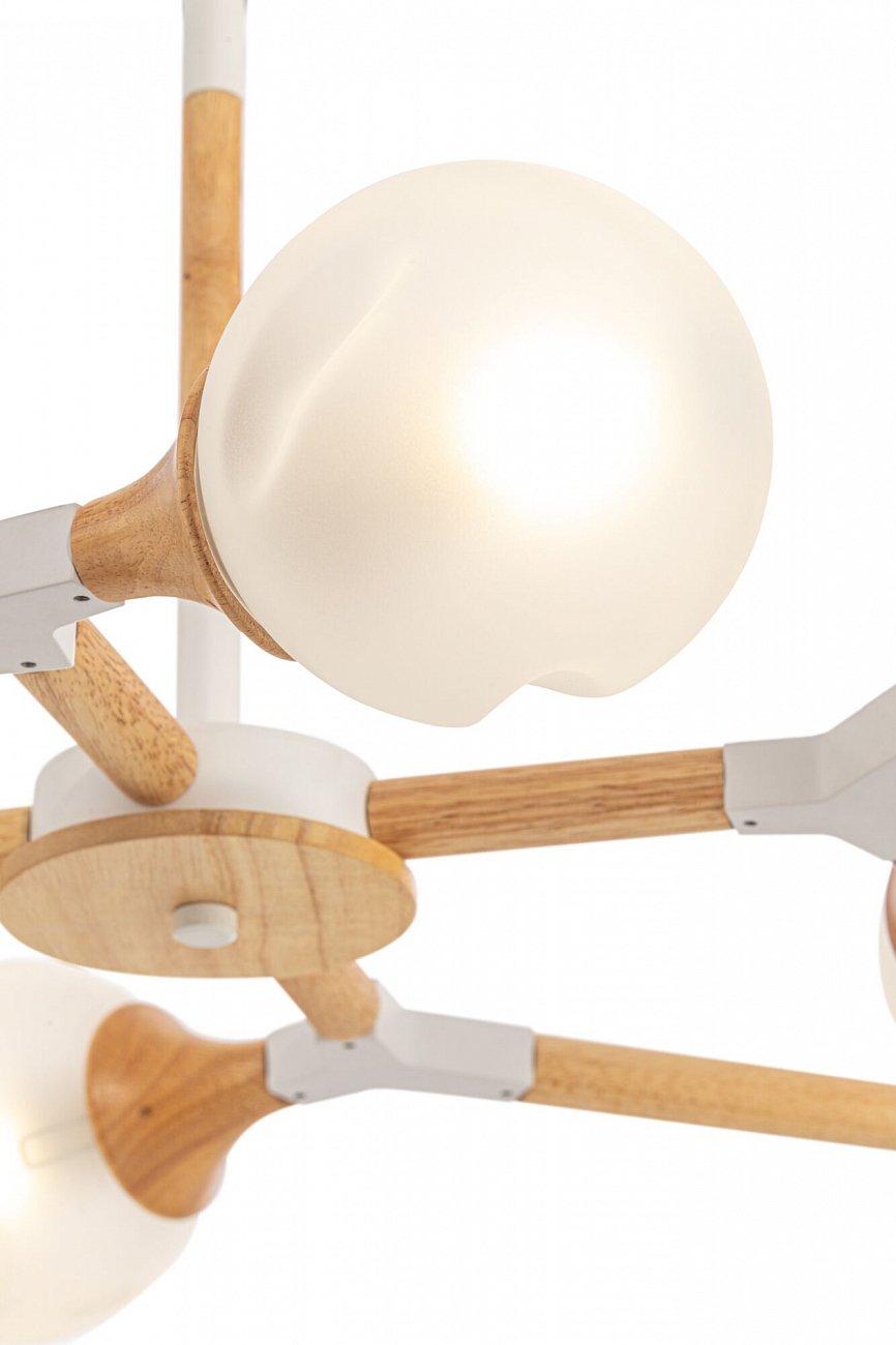 Светильник потолочный на 6 ламп белый Amy FR5105CL-06W FREYA MODERN 00-3957022 Белый - Вид №3