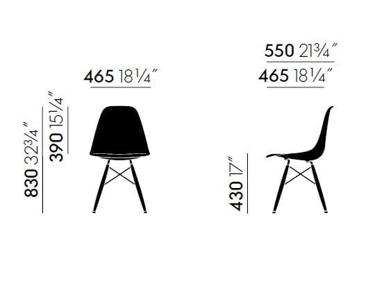Мягкий стул из ткани VITRA Eames Plastic Chair ARCH-00071507 - Вид №41