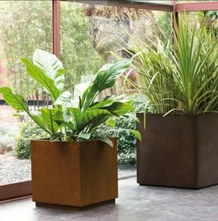 GARDA DESIGN Низкая прямоугольная кашпо для общественных мест из листового металла sun-id-1468029 - Вид №3