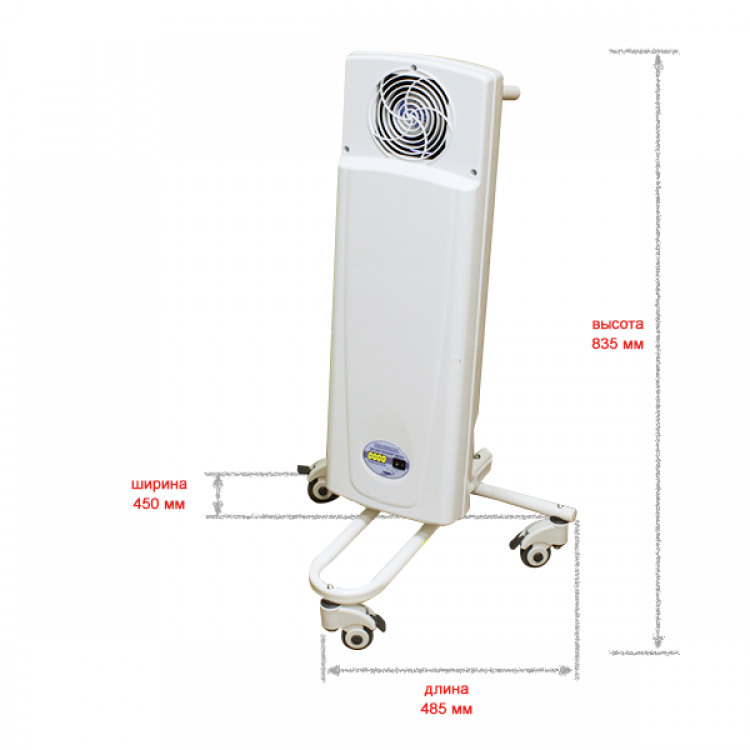 Дезар-802п КРОНТ Рециркулятор бактерицидный для обеззараживания воздуха КРОНТ Дезар-802п Лампы: 2 шт. по 25 Вт - РУ от Росздравнадзора  - Вид №1