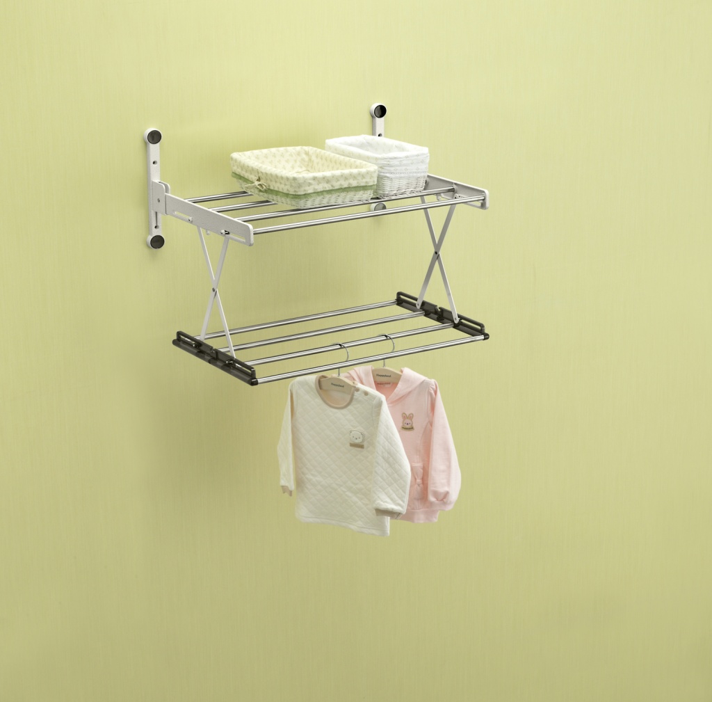 Двухуровневая сушилка для белья на стену Веллекс RH (2 полочки) RH2100 (Длина - 104см) SensPa sun-id-2005449