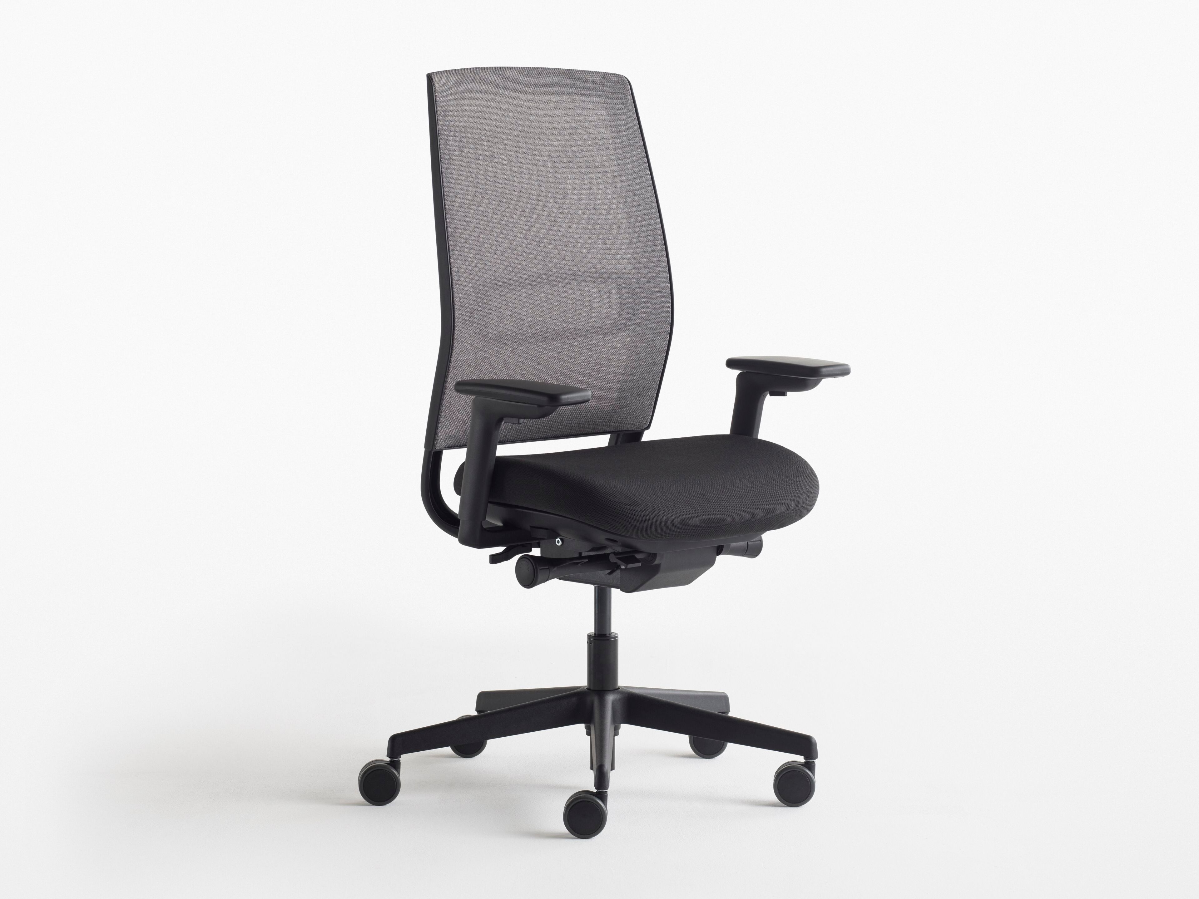 Поворотный сетчатый офисный стул с подлокотниками 5 спиц Nahu Open ARCH-00145534