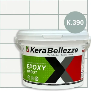 91787541 Эпоксидная затирка Kerabellezza 106758 2кг Зеленый STLM-1414281