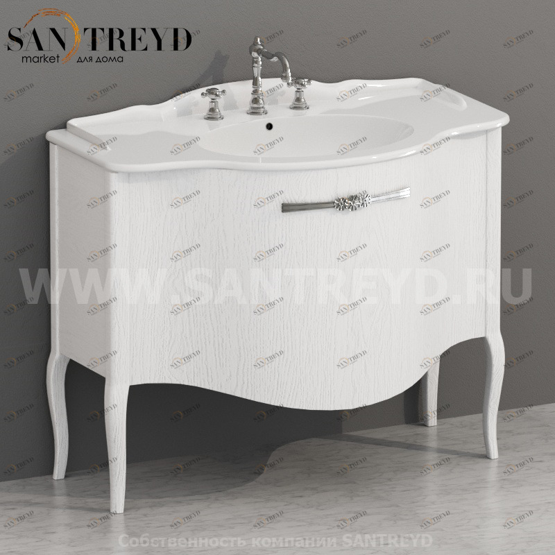 PS110RB Напольная тумба 82 см цвет Морозное утро Globo Paestum Италия Ceramica Globo