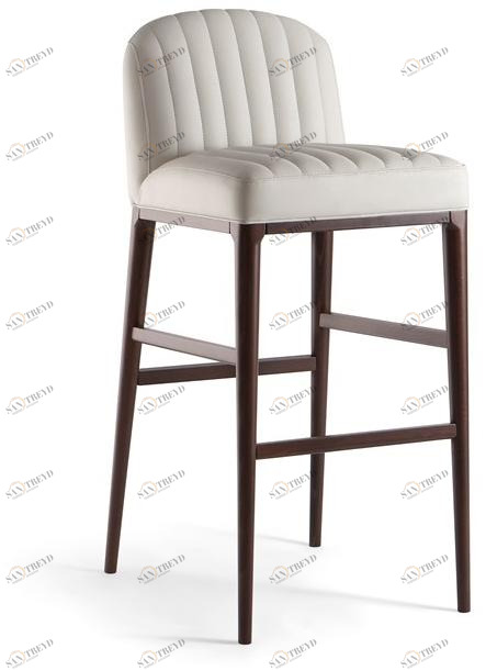 Tirolo Стул, обитый кожей, со спинкой и подставкой для ног Parigi 038 sg