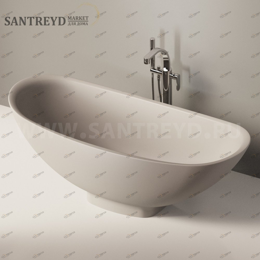 Ванна свободностоящая IO e SI серая Ceramica Flaminia IO70SM1019