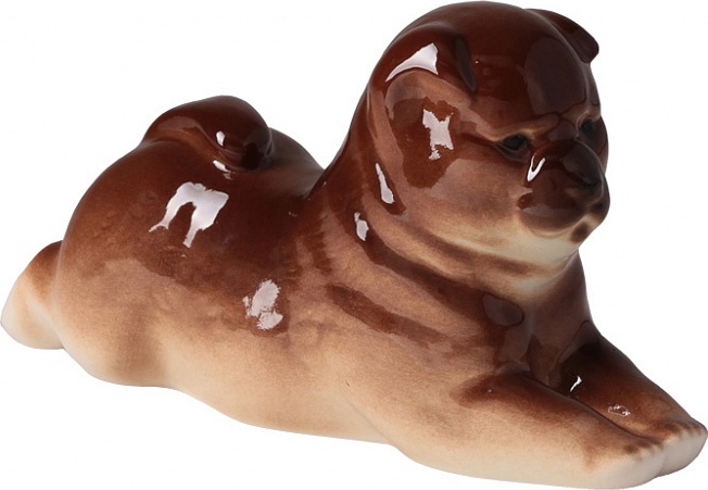 80369 Императорский фарфоровый завод Скульптура "Чау-чау" Фарфор твердый 