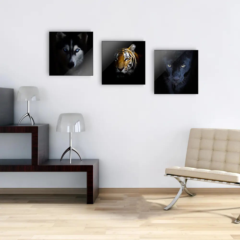 Картина на стекле Элегант пантера 40x40 см 82242425 STLM-2171820 ARTABOSKO  - Вид №5