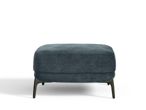 Квадратный съемный пуф из ткани