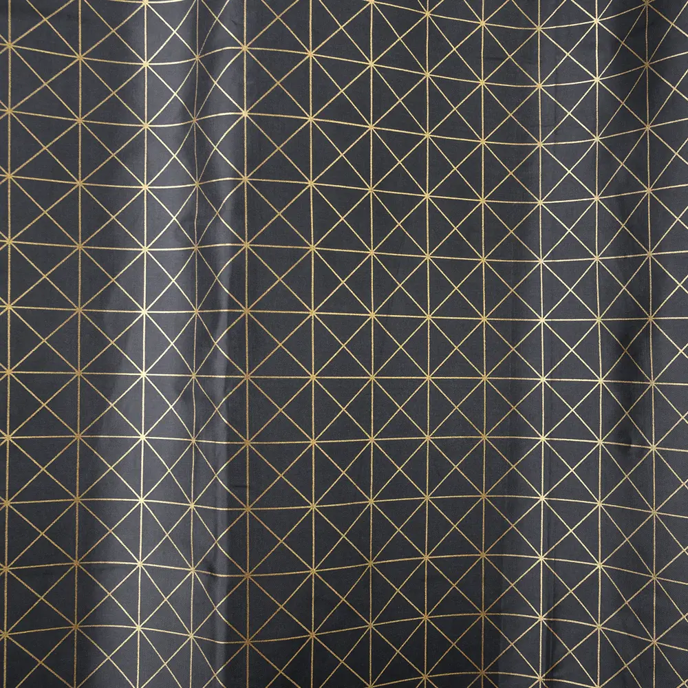 Штора для ванной Wess Grid Grey 180x200 см полиэстер цвет серый/жёлтый 82355501 STLM-2069817 - Вид №7
