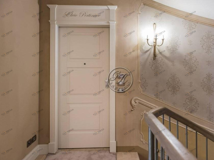 GH LAZZERINI Распашная лакированная деревянная дверь sun-id-1378237