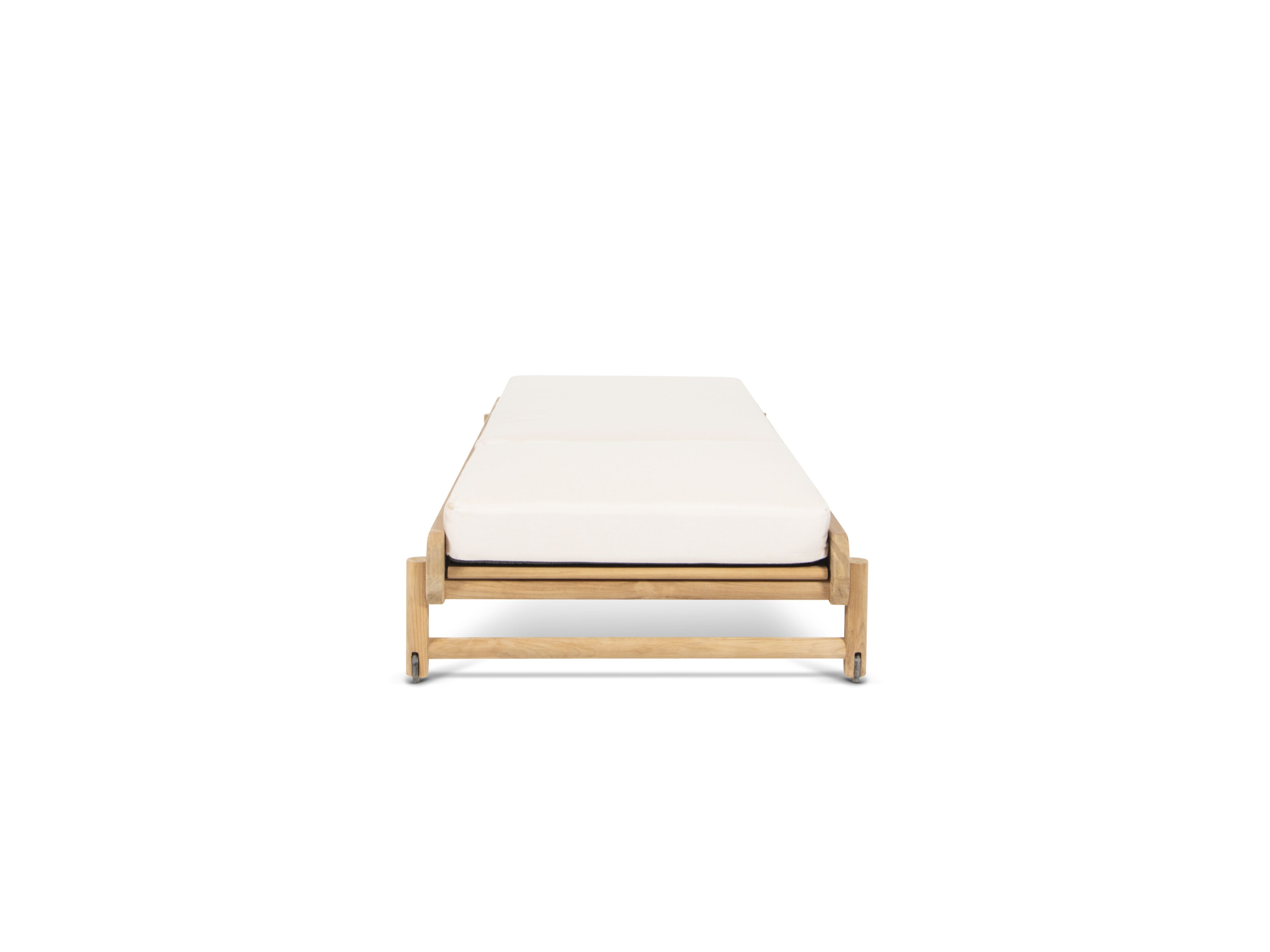 Садовая кровать из тикового дерева с подушками Sunbrella FJAKA Pomalo ARCH-00055129 - Вид №1