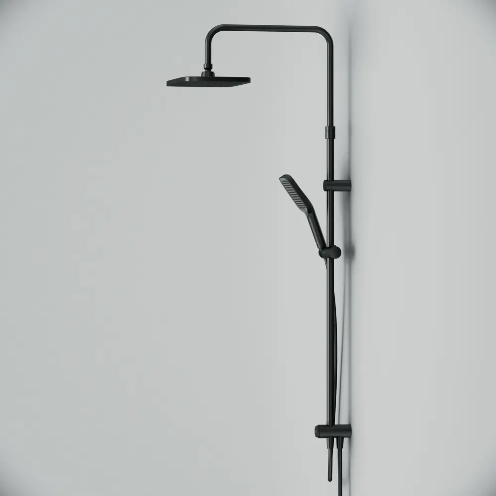 Душевая система AM.PM Flash — стильный черный душ с тремя режимами 89346518 STLM-0997262 - Вид №10