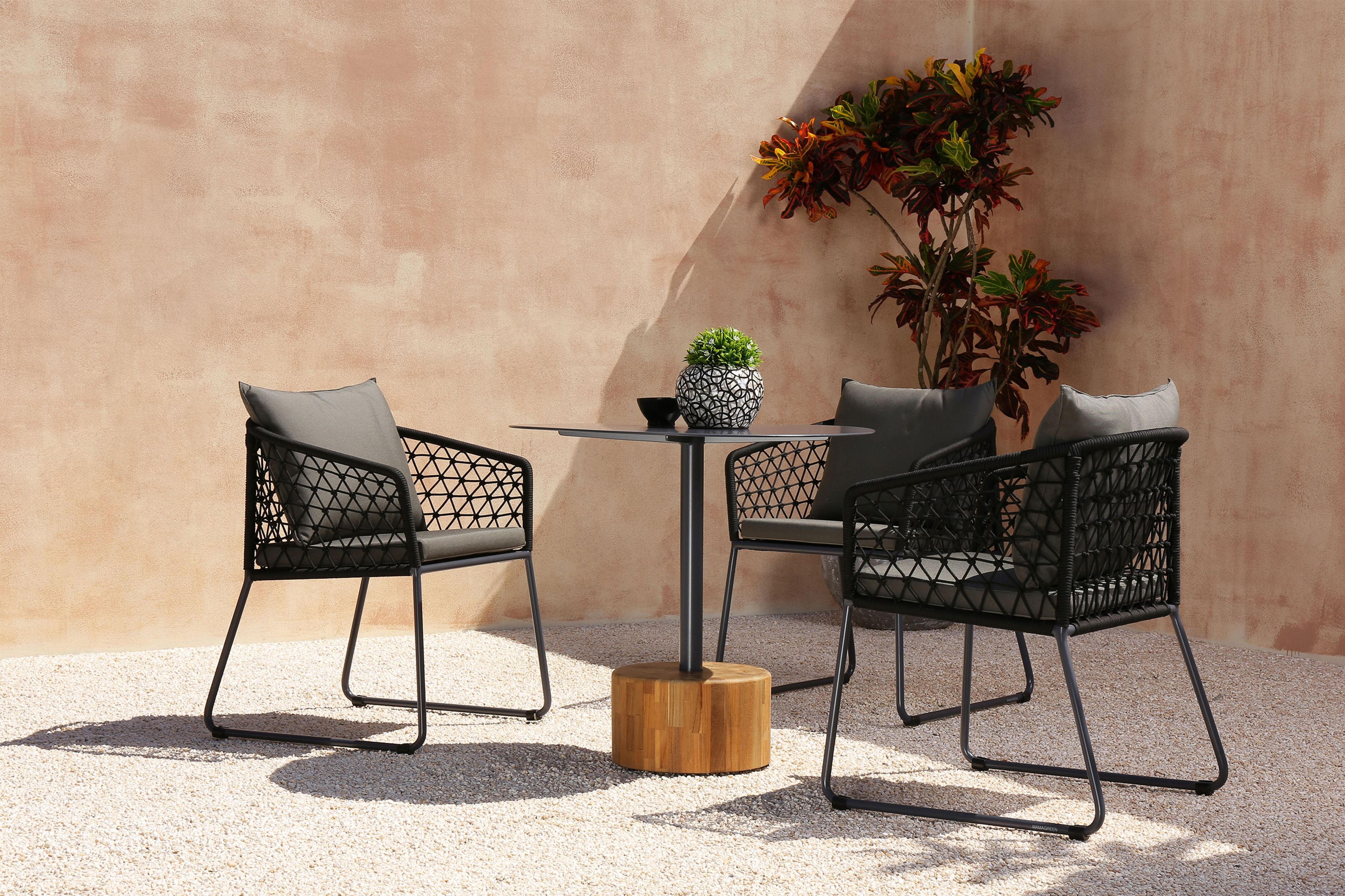 Круглый стол с верхней частью HPL и каменным основанием MAMAGREEN Glyph ARCH-00064911 - Вид №9