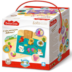 TD02526 BABY Лото для самых маленьких "О чем мечтают девочки" Baby Toys