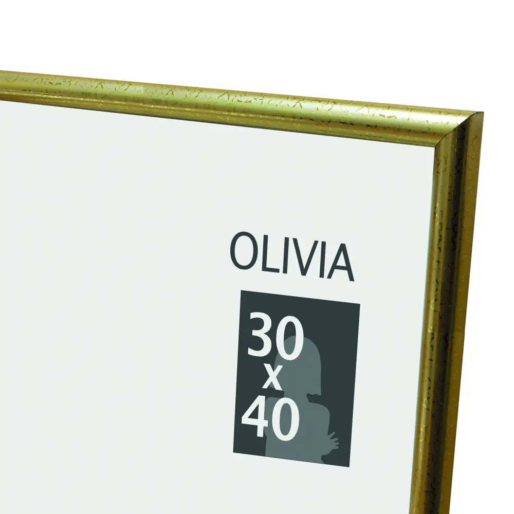 Рамка Olivia 30x40 см пластик цвет золото 86108403 STLM-2079336 Santreyd  - Вид №1
