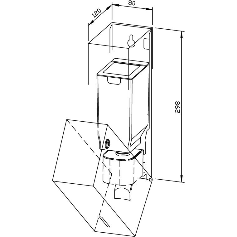 731304 Дозатор жидкого мыла WP102-1 WAGNER_EWAR A-LINE Wagner Ewar  - Вид №1
