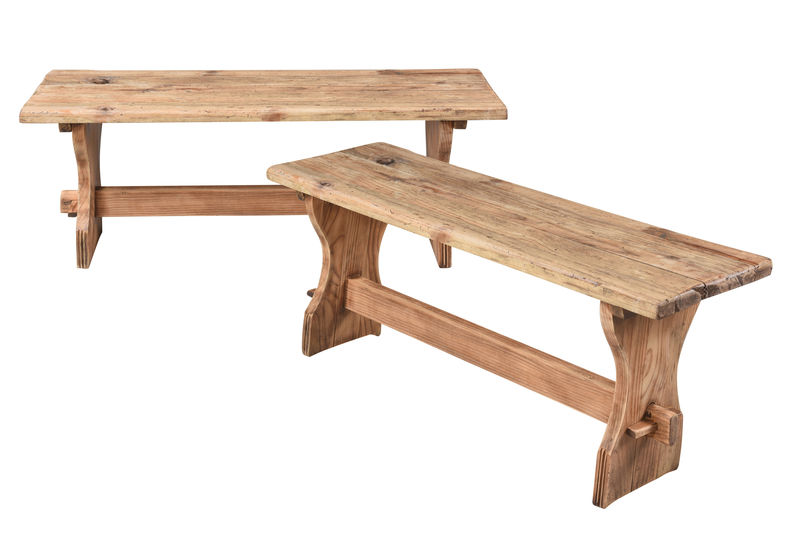 SOR27438 Деревенская сосновая скамейка ijlbrown  - Вид №2